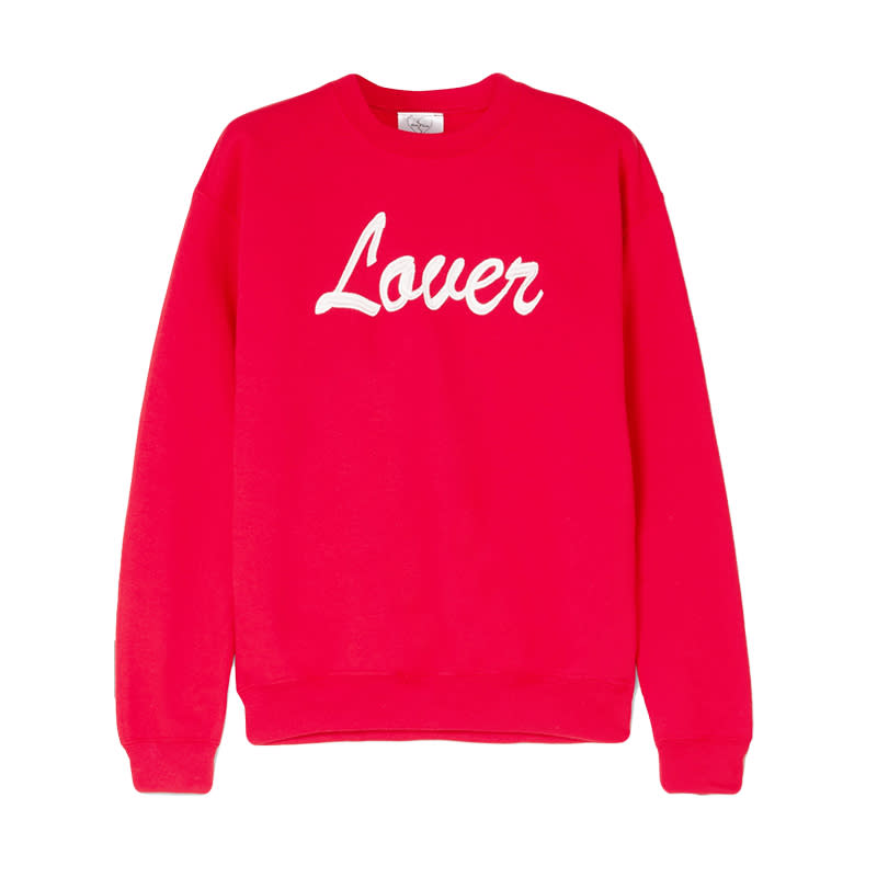 <a rel="nofollow noopener" href="https://rstyle.me/~ahIvm%20" target="_blank" data-ylk="slk:Lover Embroidered Cotton-Blend Jersey Sweatshirt, Double Trouble Gang, $135;elm:context_link;itc:0;sec:content-canvas" class="link ">Lover Embroidered Cotton-Blend Jersey Sweatshirt, Double Trouble Gang, $135</a><p> <strong>Related Articles</strong> <ul> <li><a rel="nofollow noopener" href="http://thezoereport.com/fashion/style-tips/box-of-style-ways-to-wear-cape-trend/?utm_source=yahoo&utm_medium=syndication" target="_blank" data-ylk="slk:The Key Styling Piece Your Wardrobe Needs;elm:context_link;itc:0;sec:content-canvas" class="link ">The Key Styling Piece Your Wardrobe Needs</a></li><li><a rel="nofollow noopener" href="http://thezoereport.com/fashion/accessories/beyonce-approved-accessory-brand-thats-surprisingly-affordable/?utm_source=yahoo&utm_medium=syndication" target="_blank" data-ylk="slk:A Beyoncé-Approved Accessory Brand That's Surprisingly Affordable;elm:context_link;itc:0;sec:content-canvas" class="link ">A Beyoncé-Approved Accessory Brand That's Surprisingly Affordable</a></li><li><a rel="nofollow noopener" href="http://thezoereport.com/entertainment/celebrities/jennifer-aniston-justin-therouxs-separation/?utm_source=yahoo&utm_medium=syndication" target="_blank" data-ylk="slk:Jennifer Aniston And Justin Theroux's Separation Is #RelationshipGoals;elm:context_link;itc:0;sec:content-canvas" class="link ">Jennifer Aniston And Justin Theroux's Separation Is #RelationshipGoals</a></li> </ul> </p>