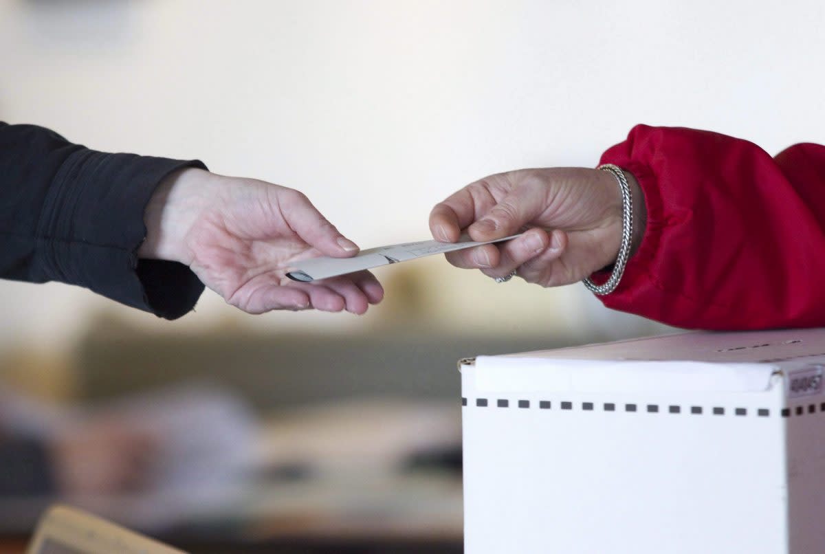 A ballot box on election day in 2011. Photo from The Canadian Press