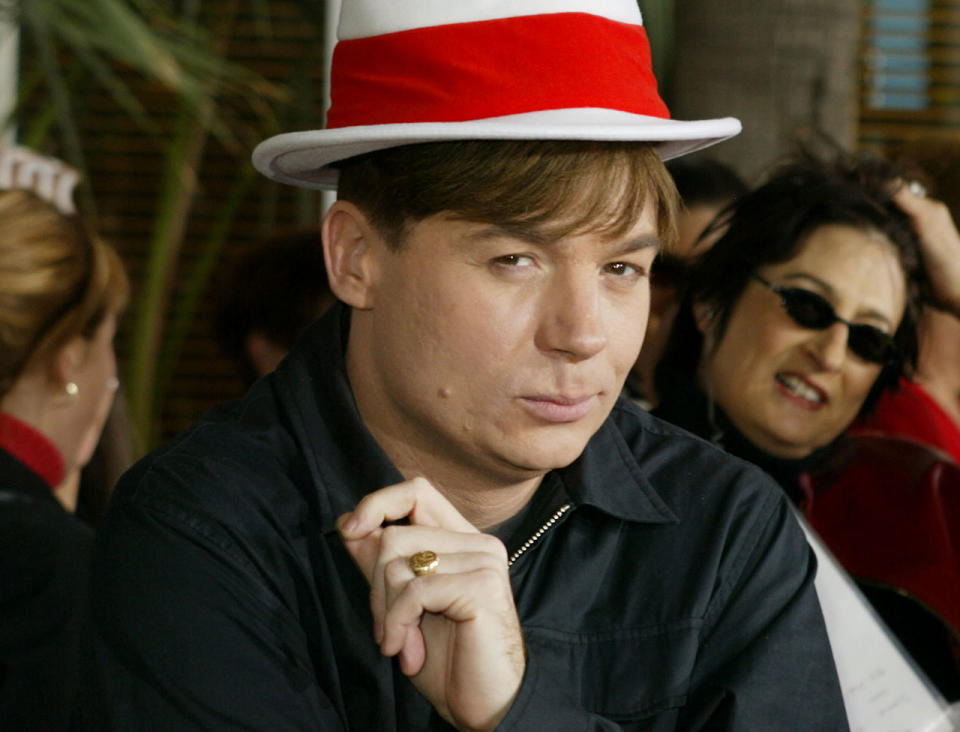 Mike Myers at the 'The Cat In The Hat' premiere - Credit: Getty Images