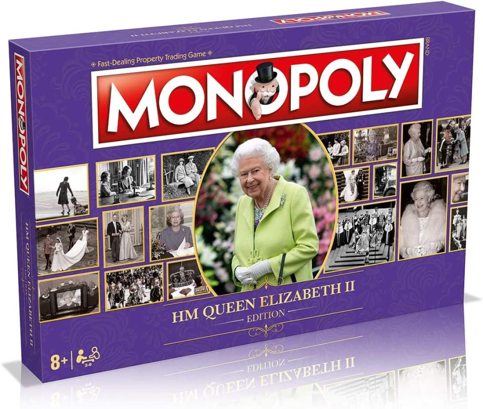 A HM Queen Elizabeth II themed monopoly boxed set 