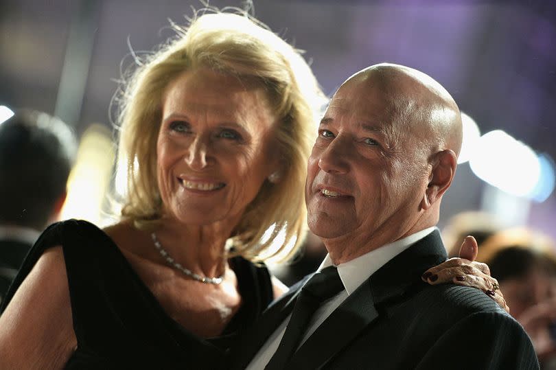 Claude Littner with his wife Thelma attend the National Television Awards on January 25, 2017 in London