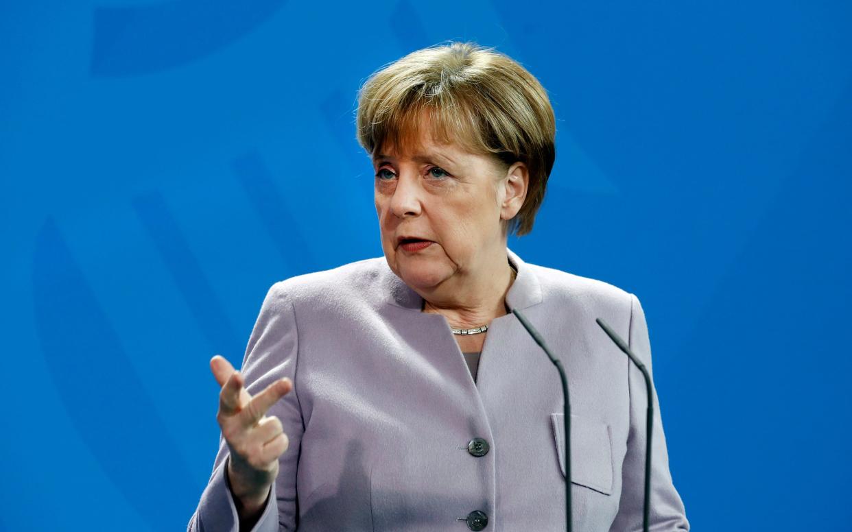 Angela Merkel - Felipe Trueba/EPA