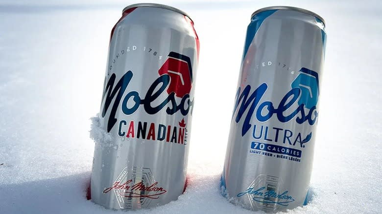 Molson Canadian and Ultra snow 