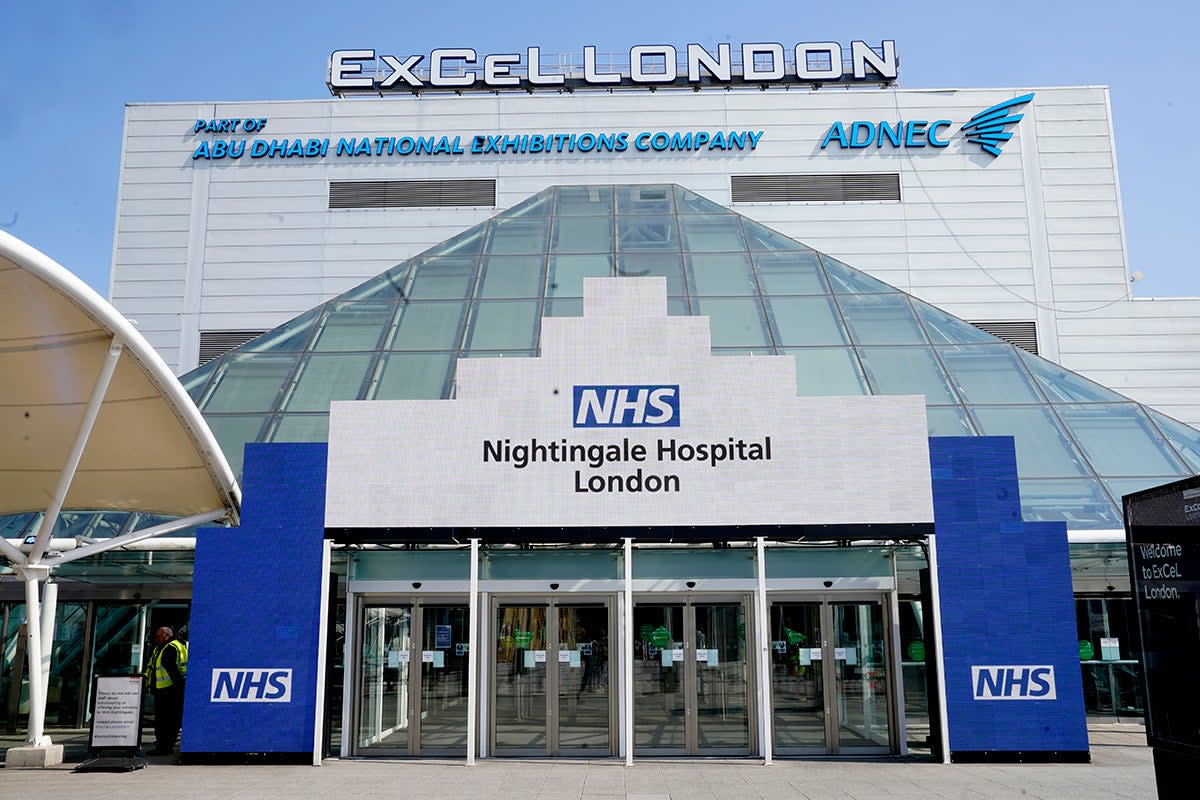 Nightingale Hospital, ExCel Centre, London: UK Government