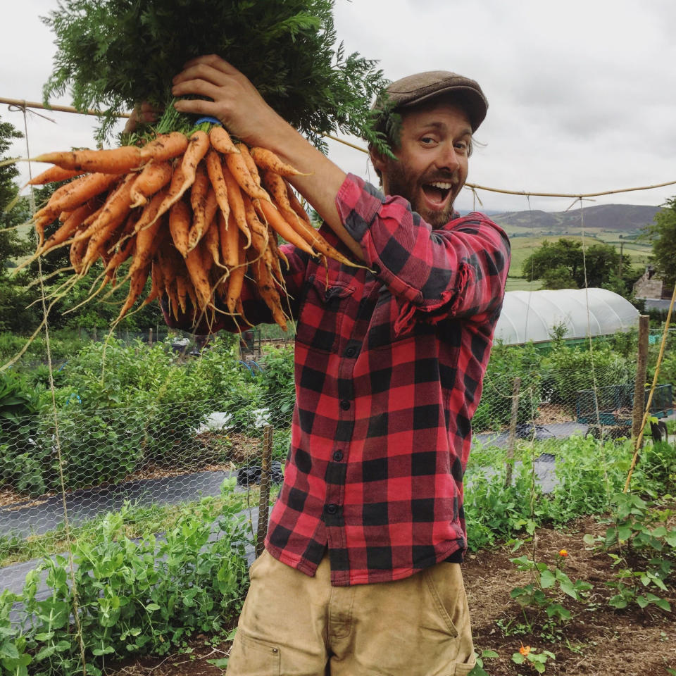 The couple hope to inspire other budding farmers through their YouTube channel. (Tap O'Noth/SWNS) 