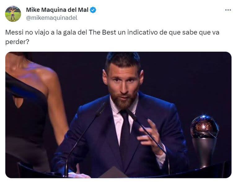 Los memes sobre Lionel Messi y su posible premiación en The Best