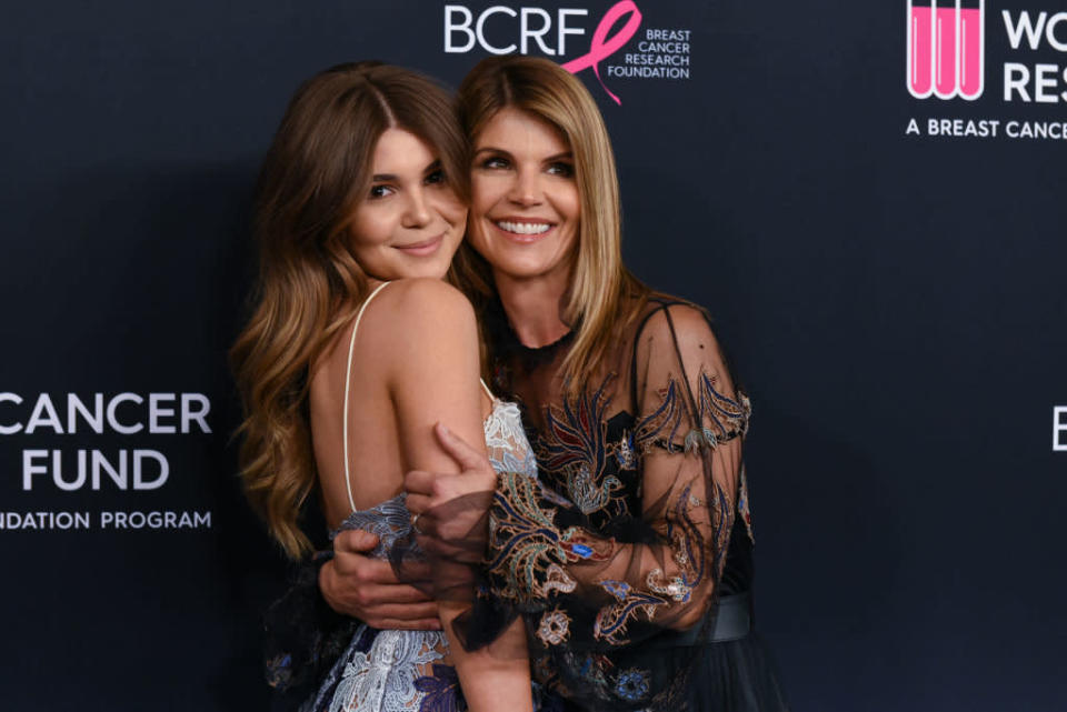 Olivia Jade Giannulli and Lori Loughlin attend a benefit for The Women's Cancer Research Fund on Feb. 27, 2018, in Beverly Hills, California. (Photo: Presley Ann/Patrick McMullan via Getty Images)