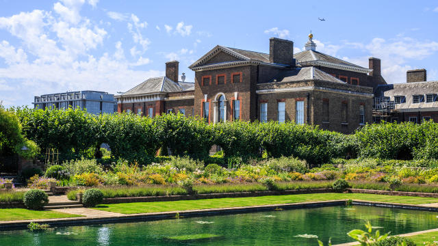 The Sunken Garden at Kensington Palace Gardens, London Stock Photo