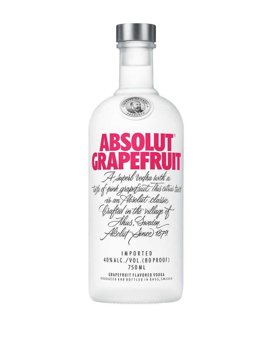 2) Absolut Grapefruit Vodka