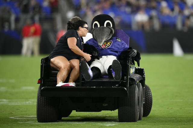 Ravens mascot Poe recognized as honorary Ed Block Courage Award winner