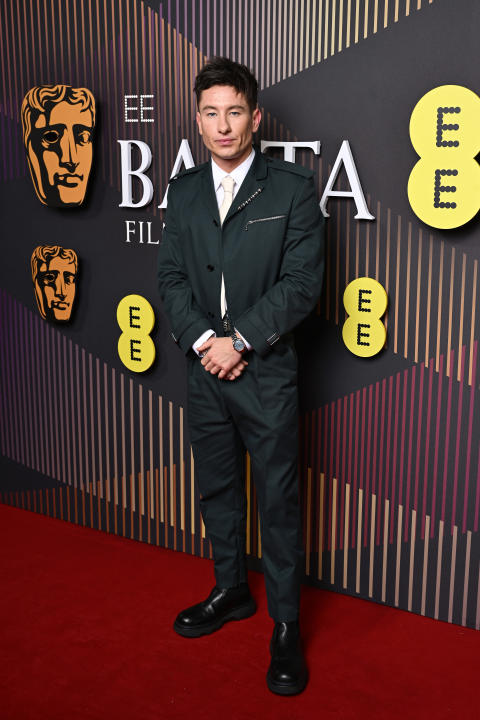 LONDON, ENGLAND - FEBRUARY 18: Barry Keoghan attends the EE BAFTA Film Awards 2024 at The Royal Festival Hall on February 18, 2024 in London, England. (Photo by Gareth Cattermole/BAFTA/Getty Images for BAFTA)