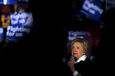 U.S. Democratic presidential candidate Hillary Clinton speaks at a campaign rally in Detroit, Michigan, March 7, 2016. REUTERS/Carlos Barria