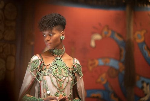 <span class="caption">Letitia Wright as Shuri.</span> <span class="attribution"><a class="link " href="https://www.marvel.com/articles/movies/black-panther-wakanda-forever-shuri-nexus-of-the-movie" rel="nofollow noopener" target="_blank" data-ylk="slk:Marvel">Marvel</a></span>