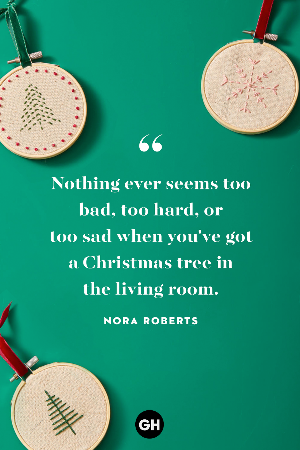 <p>Nothing ever seems too bad, too hard or too sad when you've got a Christmas tree in the living room.</p>