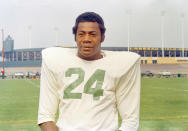 A Packers lifer whose interception of Len Dawson in Super Bowl I was the most memorable play of that game, Wood died at age 83 with no memory of that play – or his Hall of Fame induction – due to the devastating effects of dementia. Before landing with the Packers, where he won five championships and two Super Bowls as Vince Lombardi's All-Pro safety, Wood played quarterback at USC, becoming the first black QB at that program and in the conference that is now known as the Pac-12.