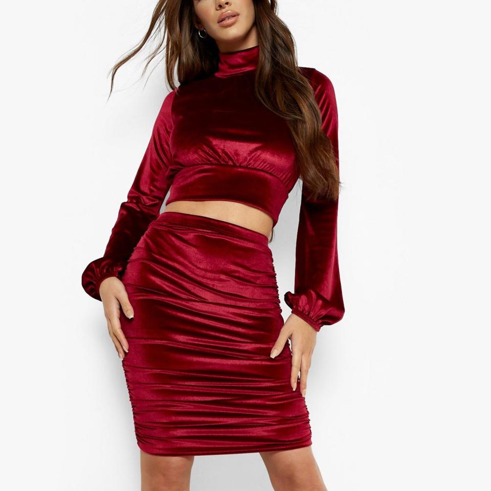 Boohoo holiday party outfits/sitewide sale