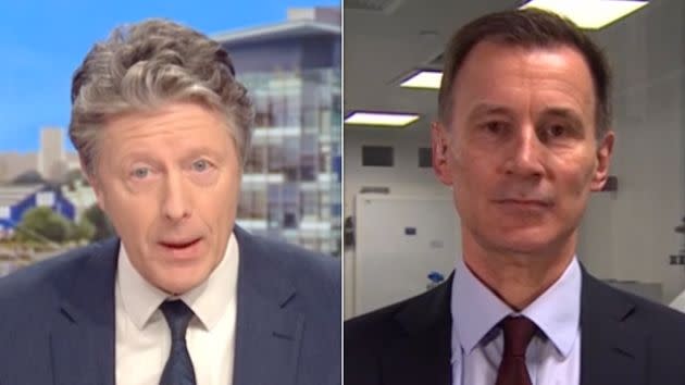 Charlie Stayt skewered Jeremy Hunt over the Budget