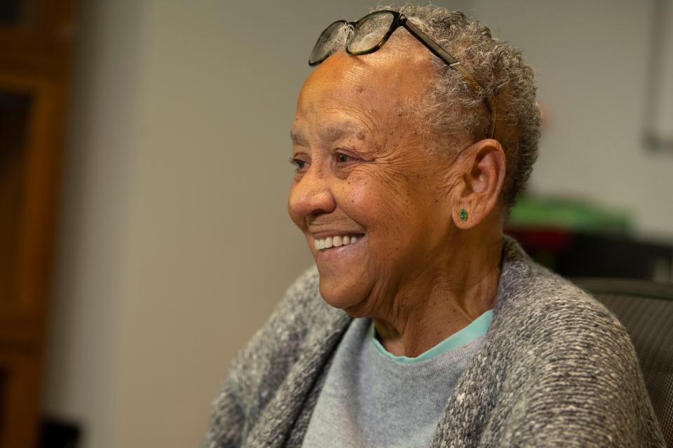 Nikki Giovanni at Virginia Tech in Blacksburg, Virginia.