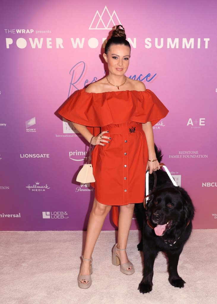 Molly Burke at The Wrap's Power Women Summit, Maybourne Hotel, Beverly Hills, California on Dec 5, 2023.