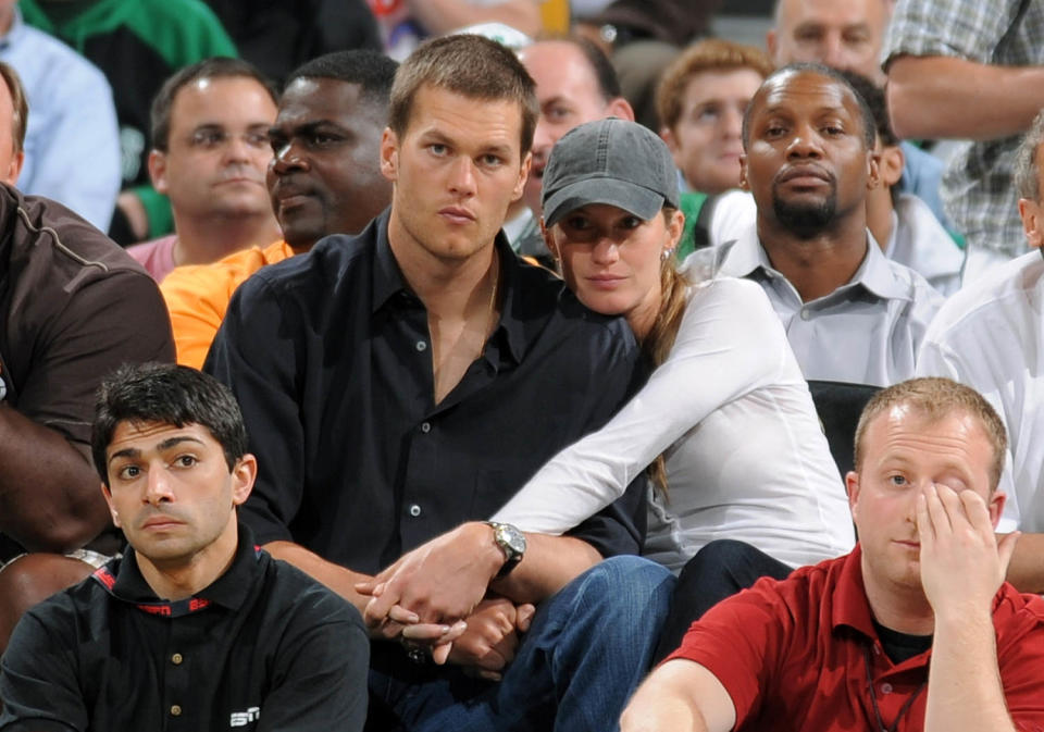 Gisele Bundchen and Tom Brady (Brian Babineau / NBAE via Getty Images)