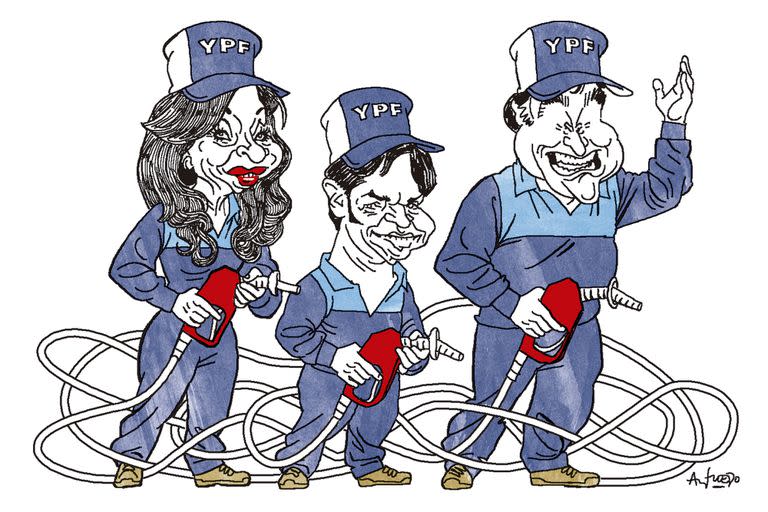 Cristina Kirchner, Axel Kicillof y Carlos Zannini