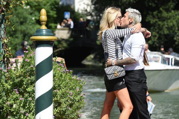 <p>Chiara Ferragni et Fedez le 3 septembre 2019 à Venise.</p>