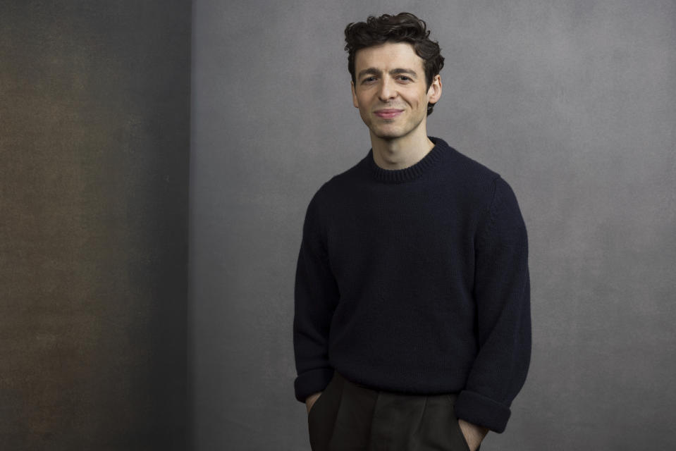 Cast member Anthony Boyle poses for a portrait to promote the Apple TV+ television series "Manhunt" during the Winter Television Critics Association Press Tour on Monday, Feb. 5, 2024, at The Langham Huntington Hotel in Pasadena, Calif. (Willy Sanjuan/Invision/AP)