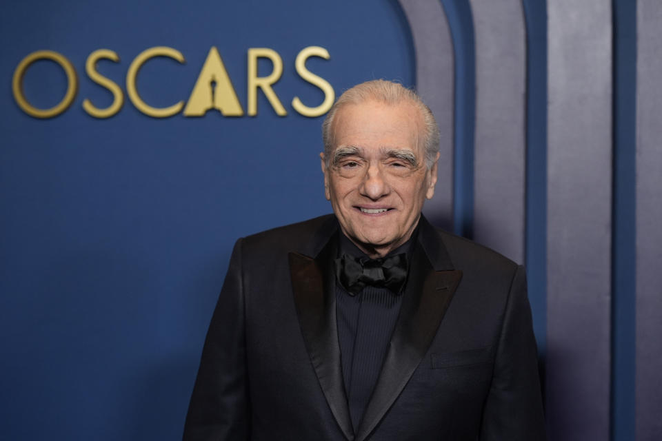 Martin Scorsese arrives at the Governors Awards on Tuesday, Jan. 9, 2024, at the Dolby Ballroom in Los Angeles. (AP Photo/Chris Pizzello)