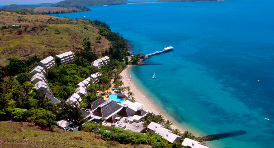 A person has been bitten by a shark off Lindeman Island (pictured), in the Whitsundays. Source: AAP (File pic)