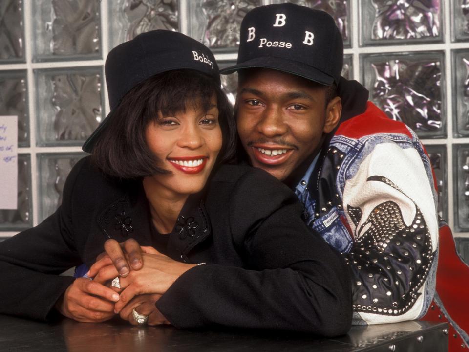 Whitney Houston and Bobby Brown