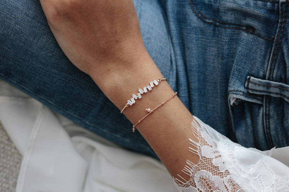 Rose Gold Bracelet Stack. (PHOTO: By Invite Only)