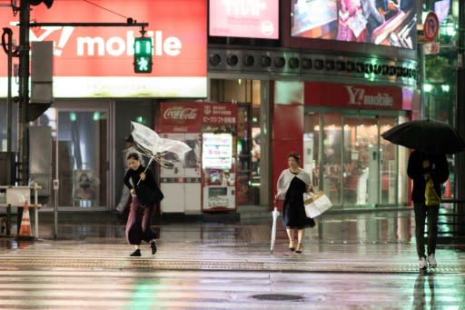 The typhoon did not hit Japan's capital head-on but Tokyo still saw fearsome winds and lashing rain