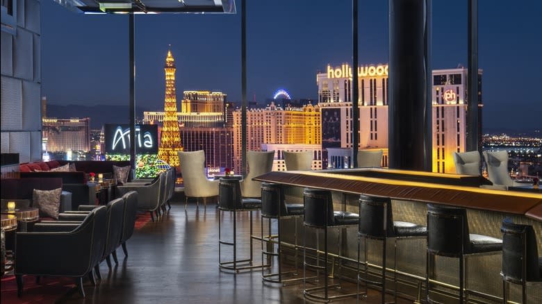 Window view of Vegas