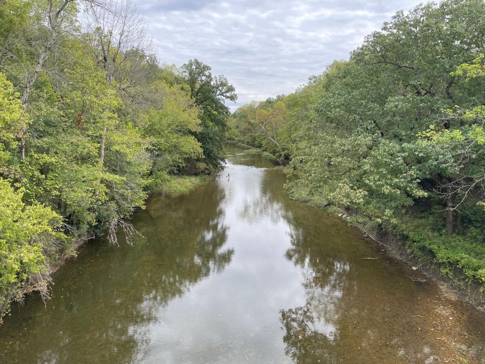 This part of the Pomme de Terre River, seen pictured here on Oct. 6, 2023 is located less than a mile north of the Missouri Prime Beef Packers plant in Pleasant Hope, which is seeking a permit to dump its treated wastewater in the waterway.