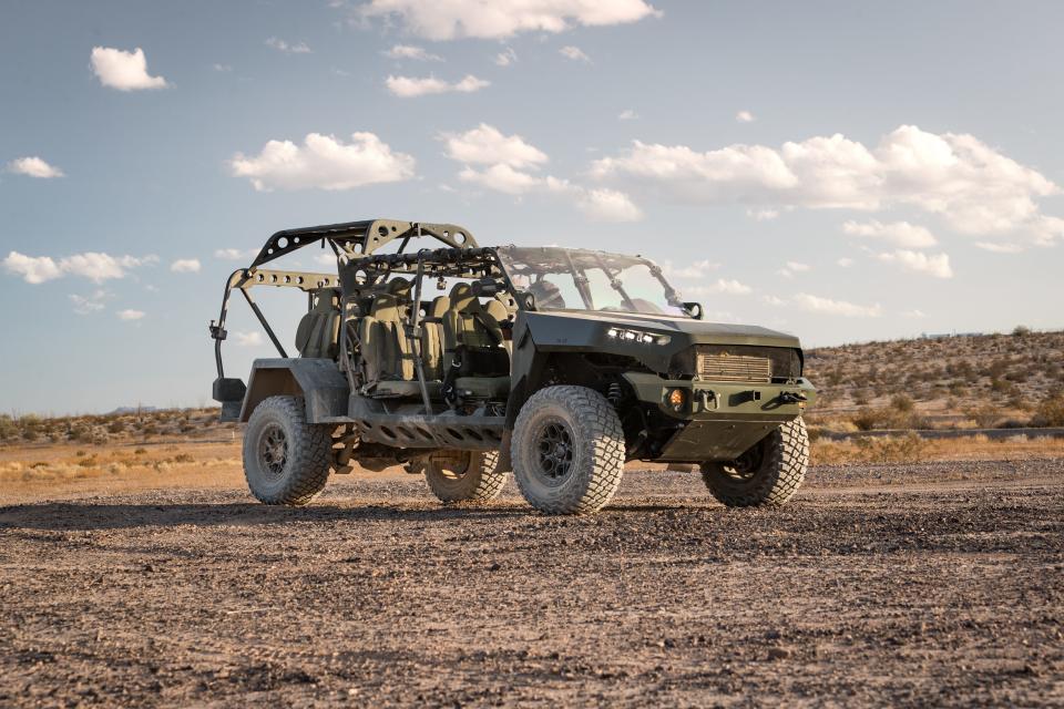 GM Defense Infantry Squad Vehicle at its Proving Grounds in Yuma, AZ