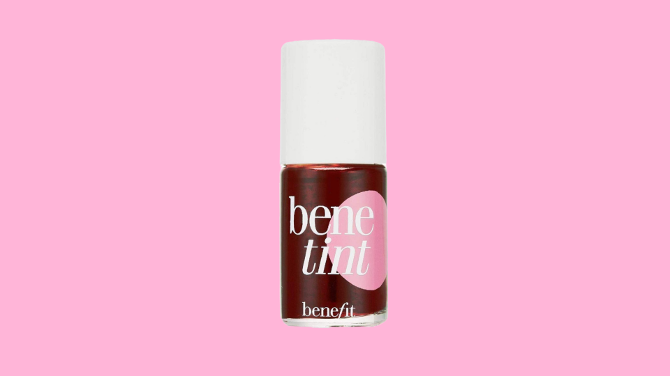 Create a midsummer day's glow with the Liquid Lip Blush and Cheek Tint from Benefit Cosmetics.