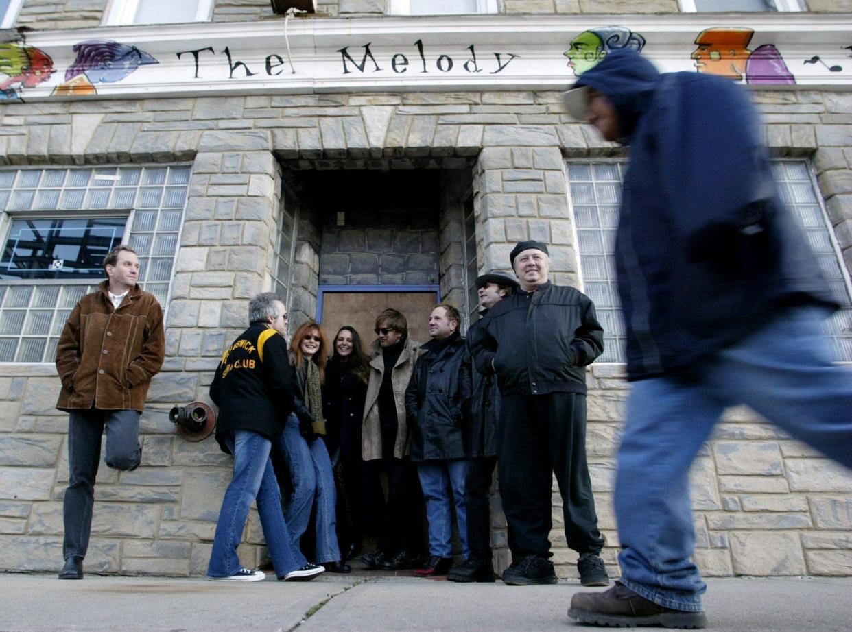 The former Slaves of New Brunswick in front of the former Melody Bar in New Brunswick.