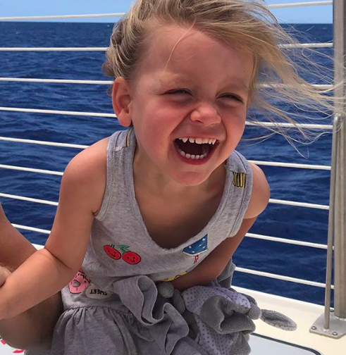 Little Evie was spreading a hilarious rumour about her mum. Photo: Instagram/bickmorecarrie