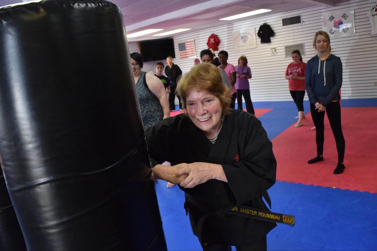 Taekwondo Senior Master Carol Rousseau, seen here in a file photo, has been in the business of teaching taekwondo for 34 years. Now, she plans to close her Jackson Street studio, Master Rousseau's Taekwondo, because she decided it was time. The studio's last day will be May 31.
