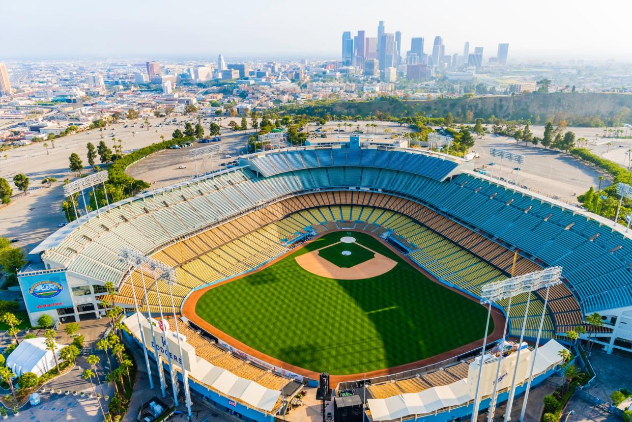 Aerial view of Dodger Stadium in Los Angeles (Getty Images)