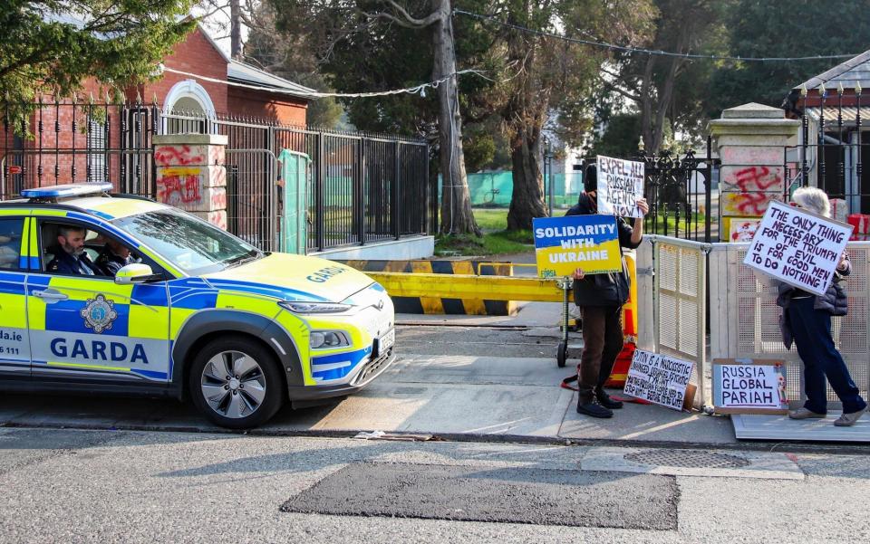 Russian embassy in Dublin - Damien Storan/PA Wire