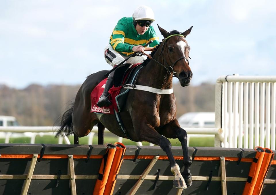 Jonbon can get the home team off to a flying start in the Sky Bet Supreme Novices’ Hurdle (PA)