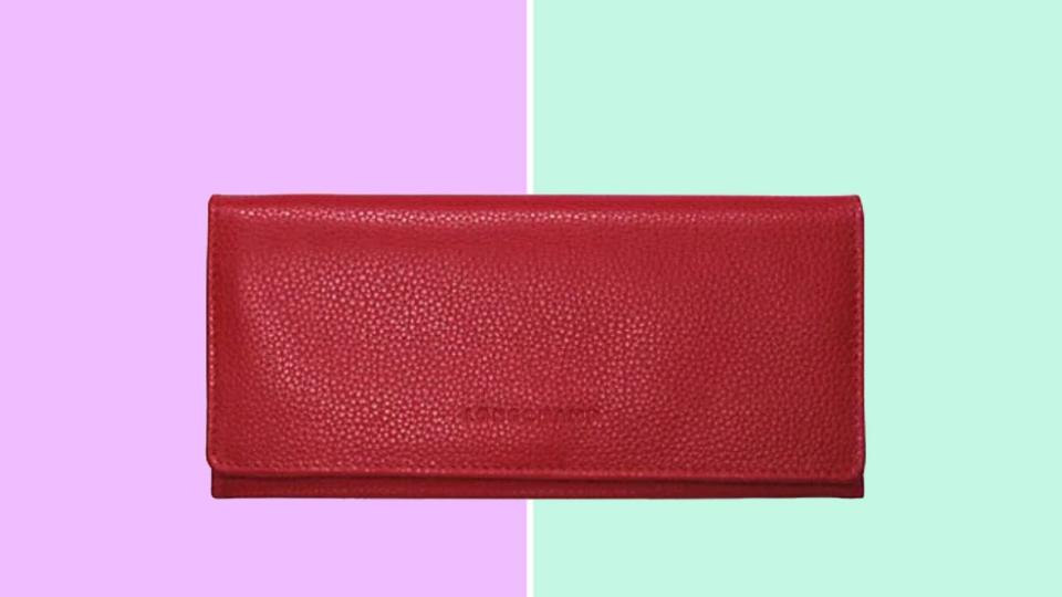 According to Crystal Kung Minkoff, one way to celebrate AAPI is with a red wallet like this one.