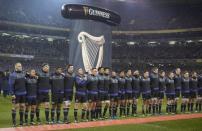 Britain Rugby Union - Ireland v New Zealand - 2016 Guinness Series - Aviva Stadium, Dublin, Republic of Ireland - 19/11/16 New Zealand line up before match Reuters / Clodagh Kilcoyne Livepic