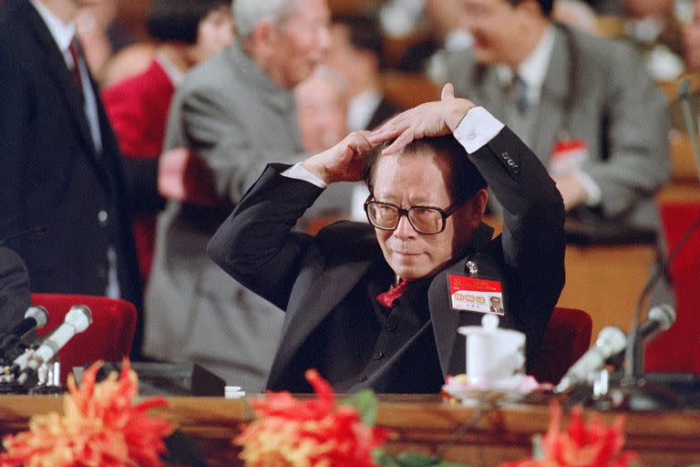 Jiang Zemin; expresidente de China; presidente; China; mundo; Bill Clinton; Kim Jong-il ; Boris Yeltsin; Fidel Castro; George W. Bush; Queen Elizabeth II