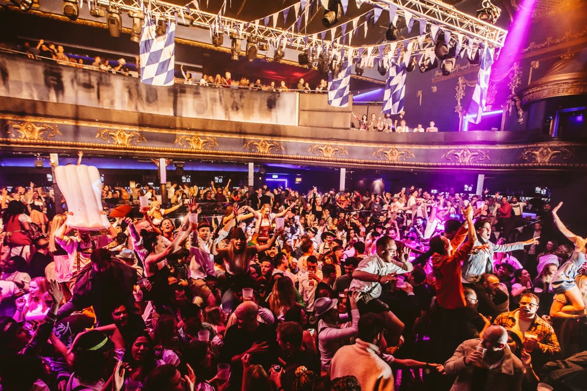 Mammoth session: 2,100 guests are expected each week at the new Electric Brixton Oktoberfest   (Josh Counsell )