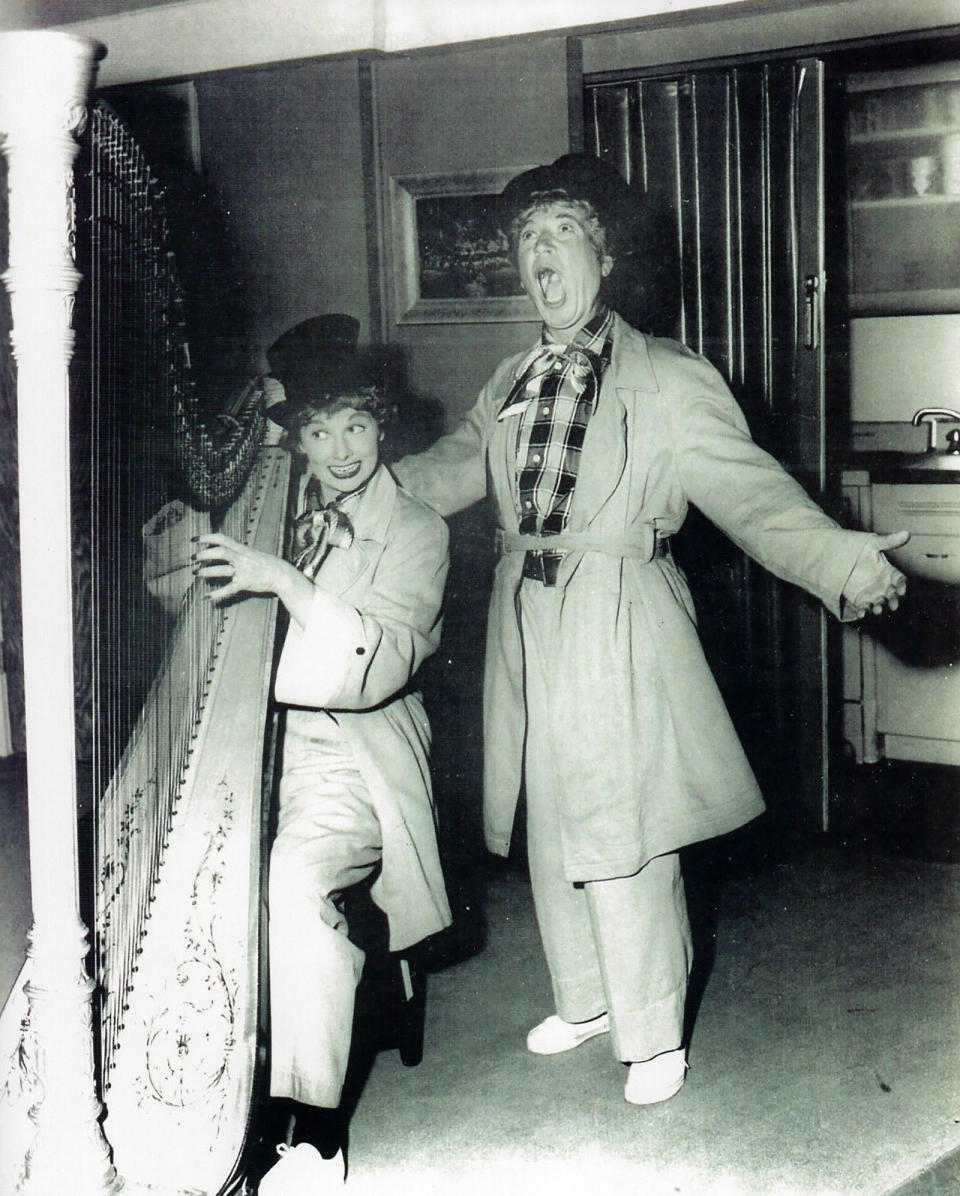 Harpo Marx and Lucille Ball I Love Lucy episodes
