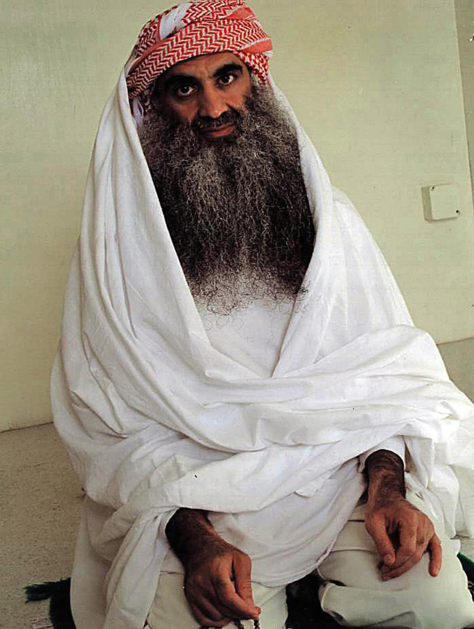 Alleged al Qaeda kingpin Khalid Sheik Mohammed, in detention at Guantanamo, in a 2009 file image. (Photo by Jarret Brachman/Miami Herald/TNS/Sipa USA)