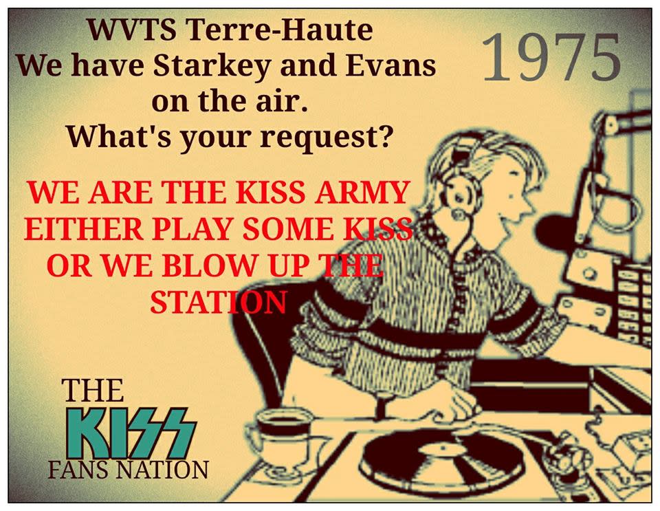 A 1975 promo from Terre Haute radio station WVTS.