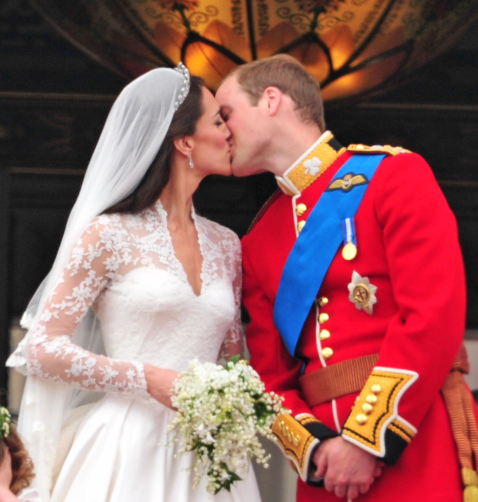 <div class="caption-credit"> Photo by: James Devaney/FilmMagic</div><div class="caption-title">It's been a year since this kiss happened.</div><b>It's been a year since this kiss happened. <br></b> <br> Remember counting down to the second when Will and Kate would <a rel="nofollow noopener" href="http://yhoo.it/IczU3A" target="_blank" data-ylk="slk:share a balcony kiss;elm:context_link;itc:0;sec:content-canvas" class="link ">share a balcony kiss</a>? It seemed important and finalizing at the time. But then, life goes on. So what happened after the fairytale ended? It didn't. <br>